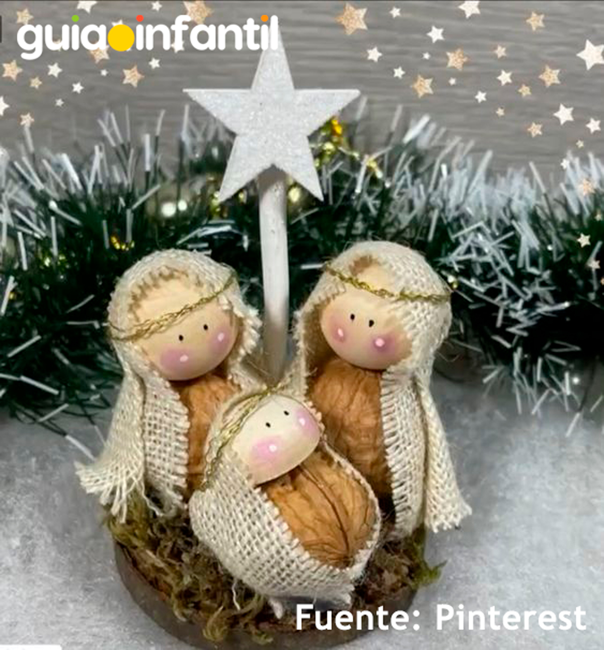 Belén de cascarón de nuez
