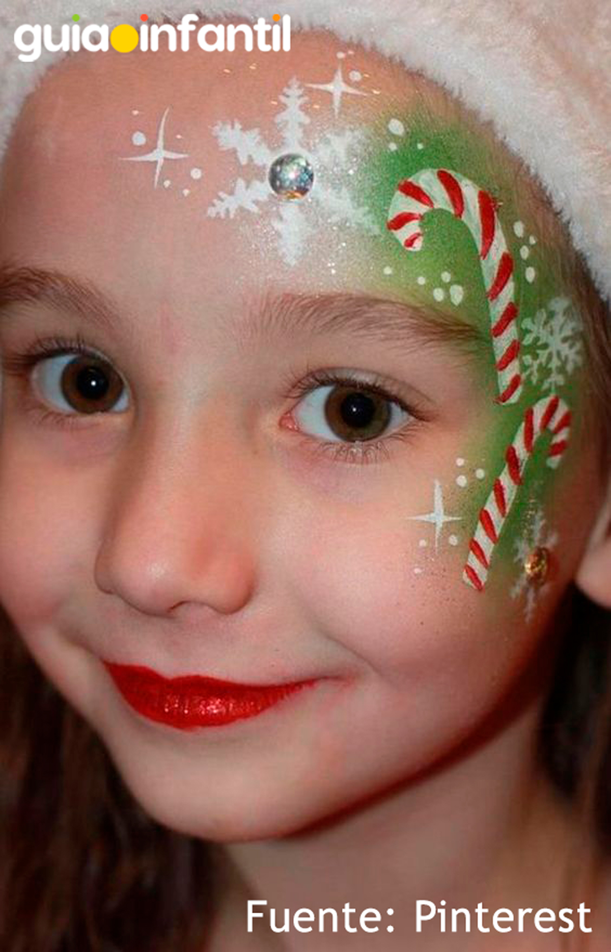 Pintura de bastón de caramelo para niños