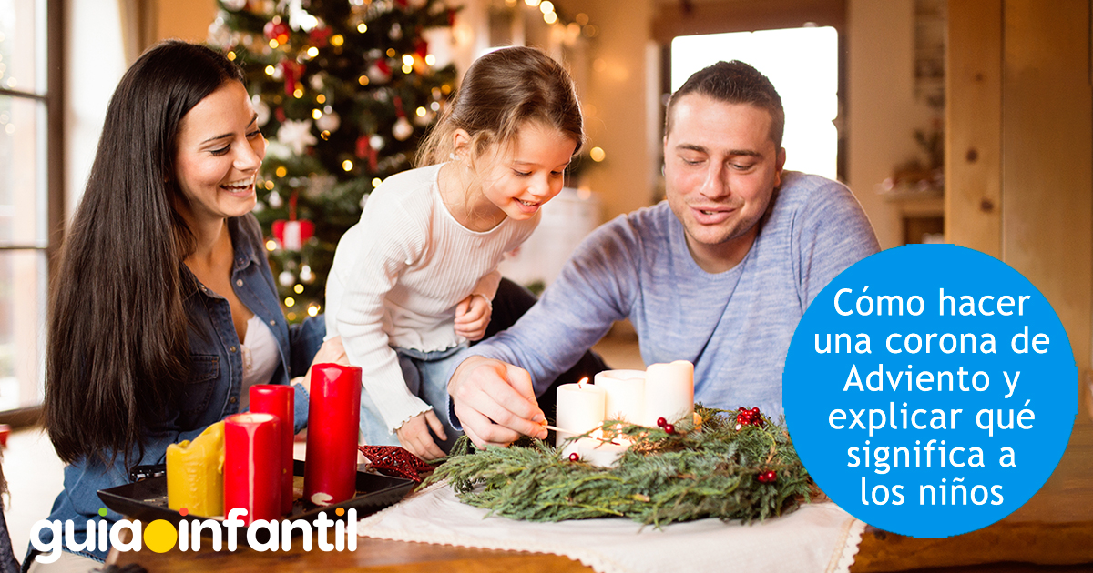 Cómo hacer una corona de Adviento con los niños
