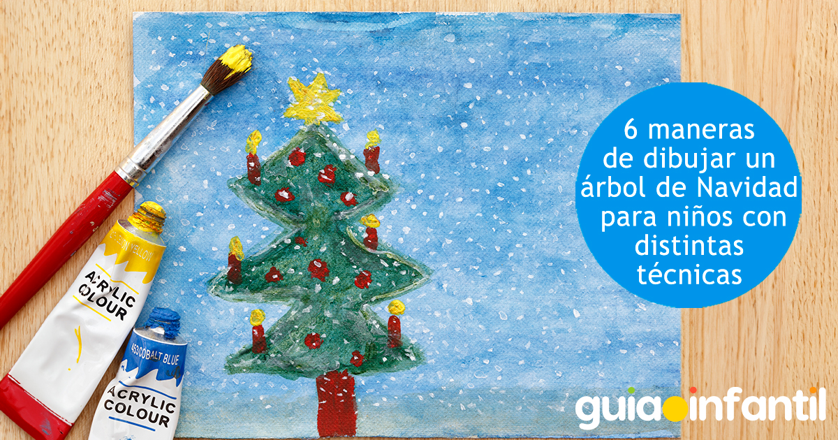 Maneras de dibujar árboles de Navidad para niños