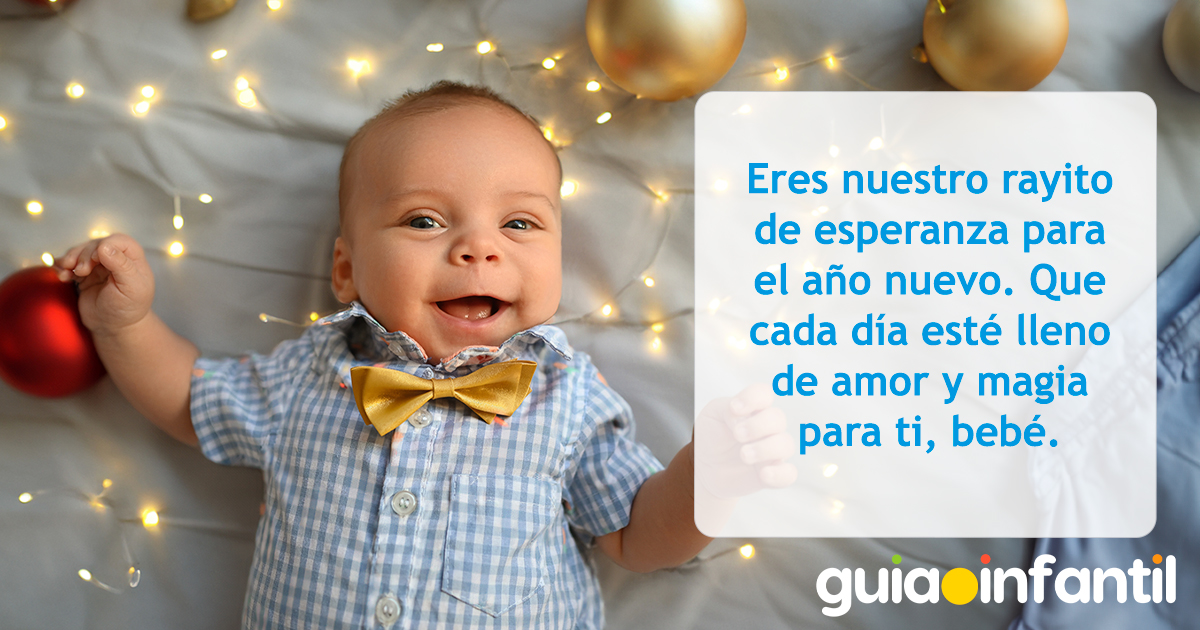 Frase para felicitar a un bebé en Año Nuevo