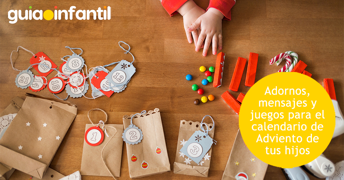 Adornos para el calendario de Adviento de los niños