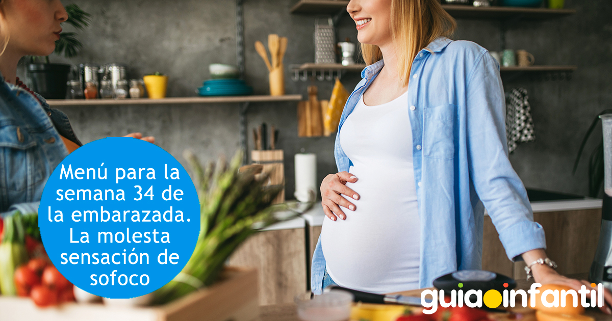 Menú para la semana 34 de embarazo