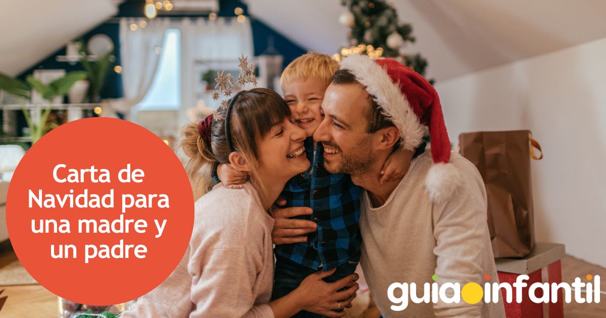 Carta de Navidad para mamá y papá