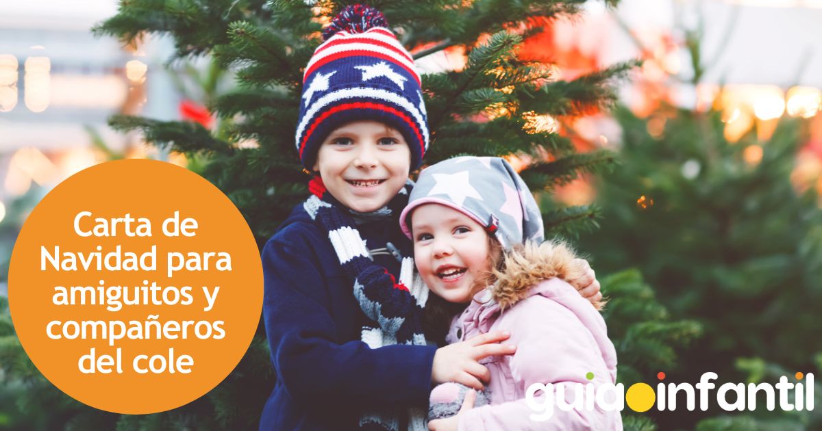 Carta de Navidad para amiguitos y compañeros del colegio