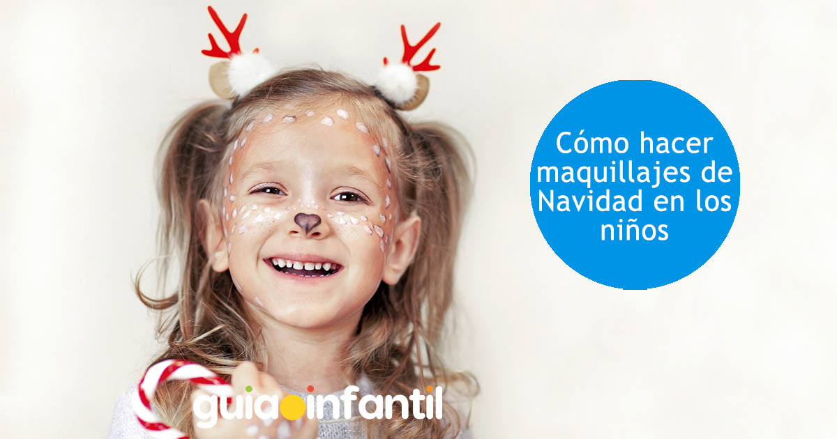 maquillaje de navidad para niños