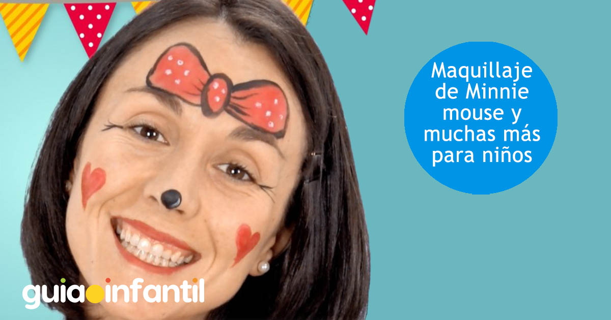 maquillaje de minnie mouse para niños