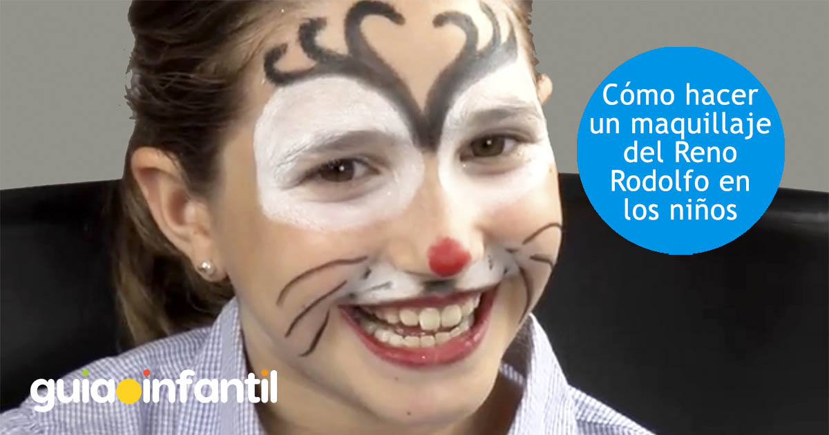 Maquillaje de reno para niños en Navidad Maquillaje de reno para niños en Navidad