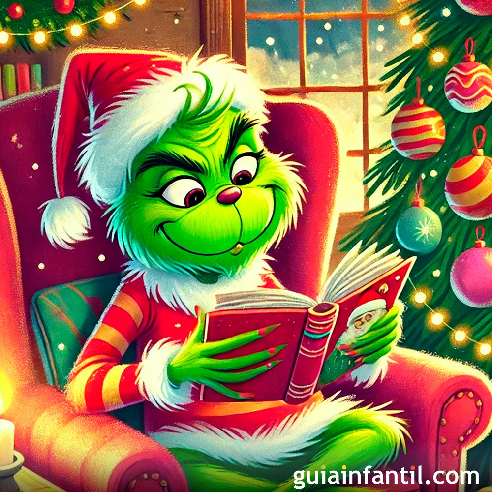 El Grinch y su cambio navideño - Relato infantil para leer en familia, image size:1000x1000