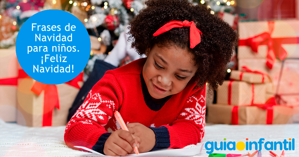 Frases bonitas de feliz navidad de los niños