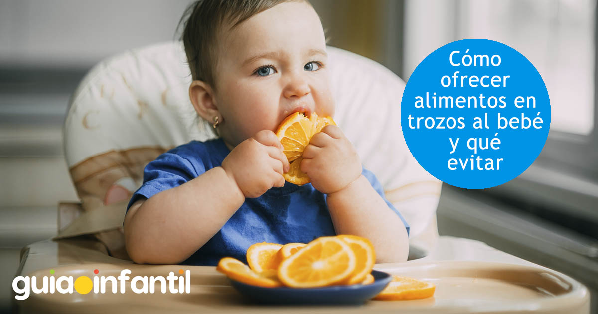 alimentos en trozos para bebés