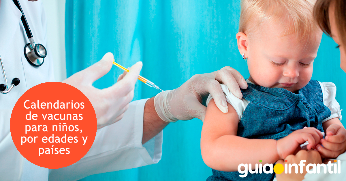 Los calendarios de vacunas para niños por países