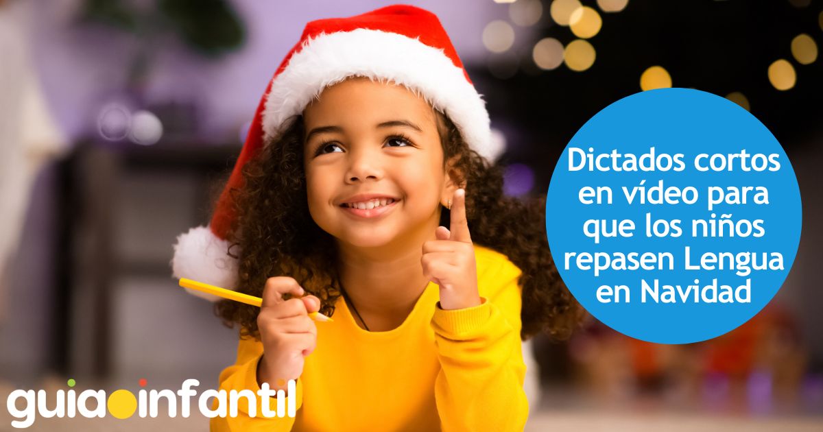Los dictados cortos en vídeo para repasar Lengua en Navidad con niños