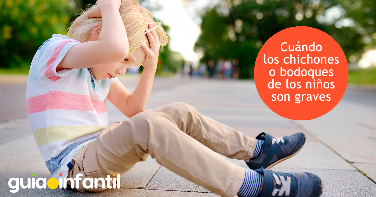 Gravedad de los chichones o bodoques en niños