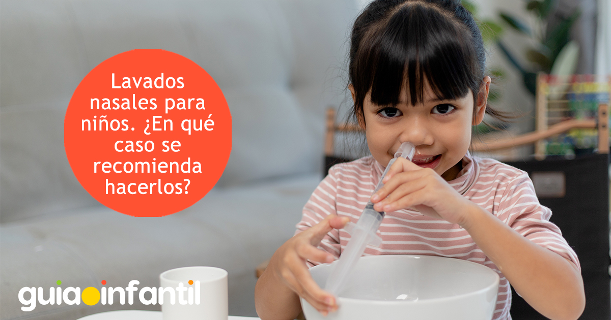 Casos de lavados nasales en niños