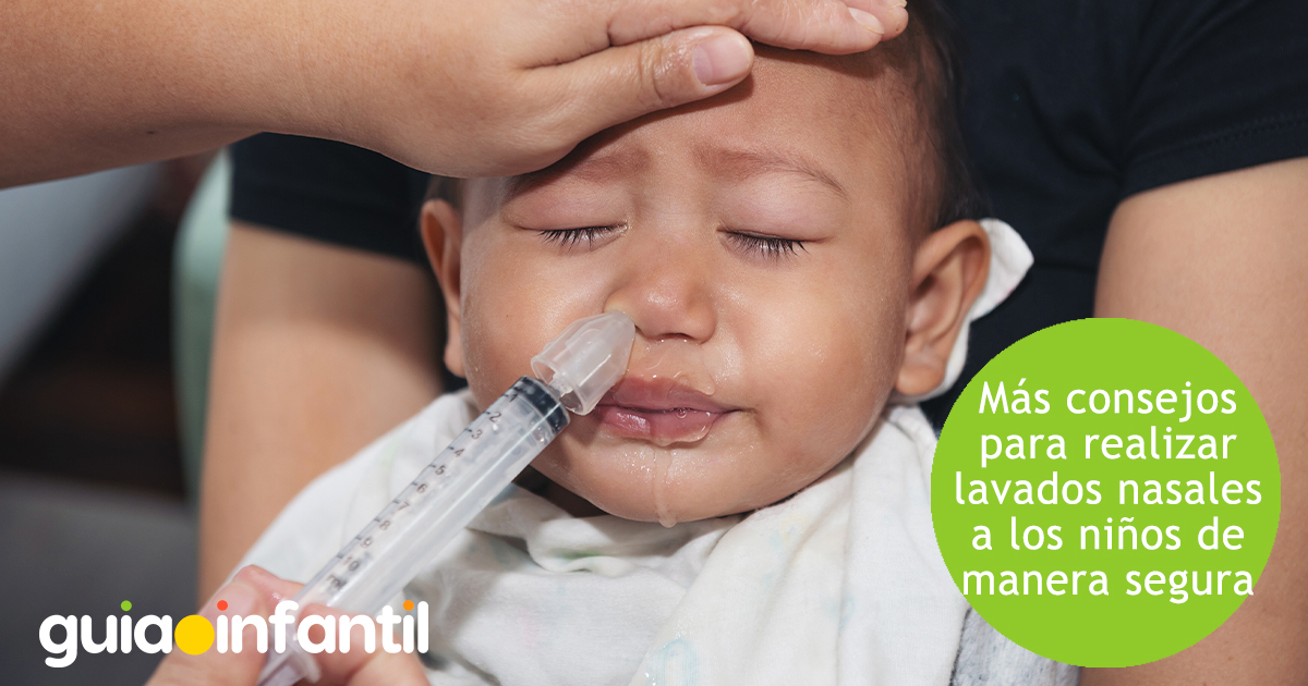 Lavados nasales infantiles de manera segura