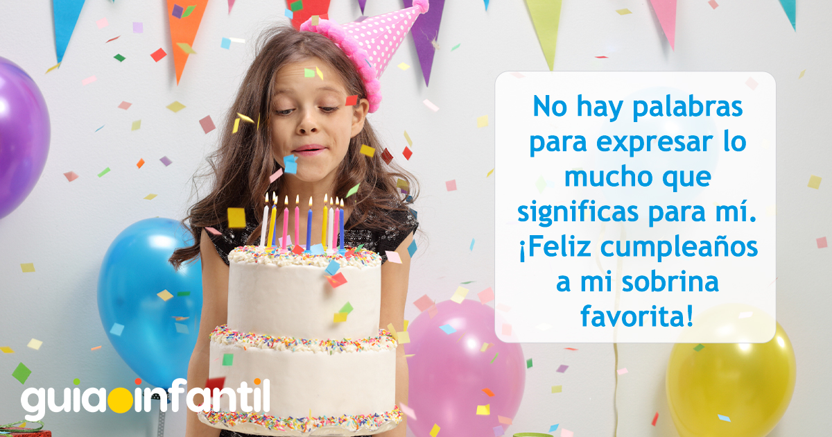 Postal de cumpleaños para mi sobrina