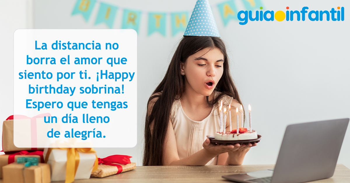 Feliz cumpleaños a una sobrina a la distancia