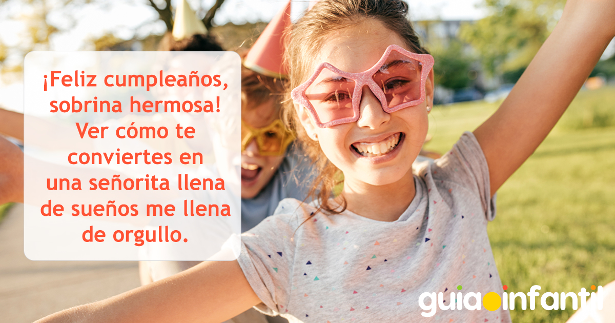 Felicitación para una sobrina que es una señorita