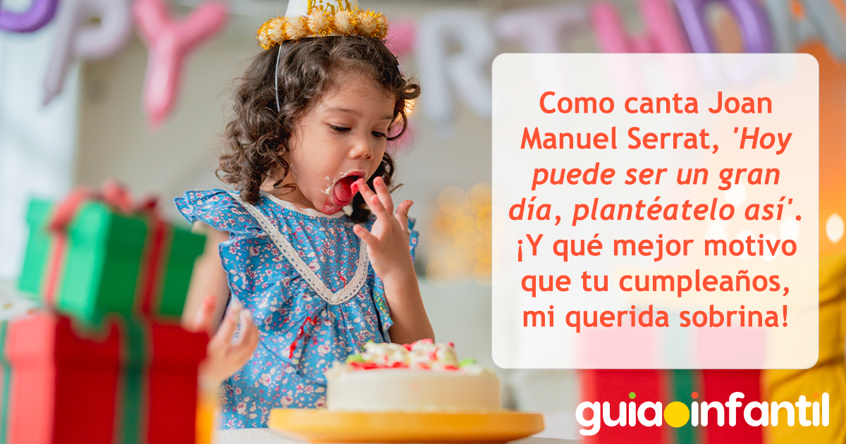 Felicitación para tu querida sobrina por su cumple