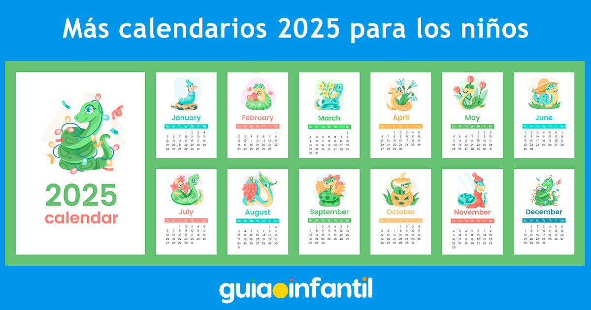 Calendario original para niños