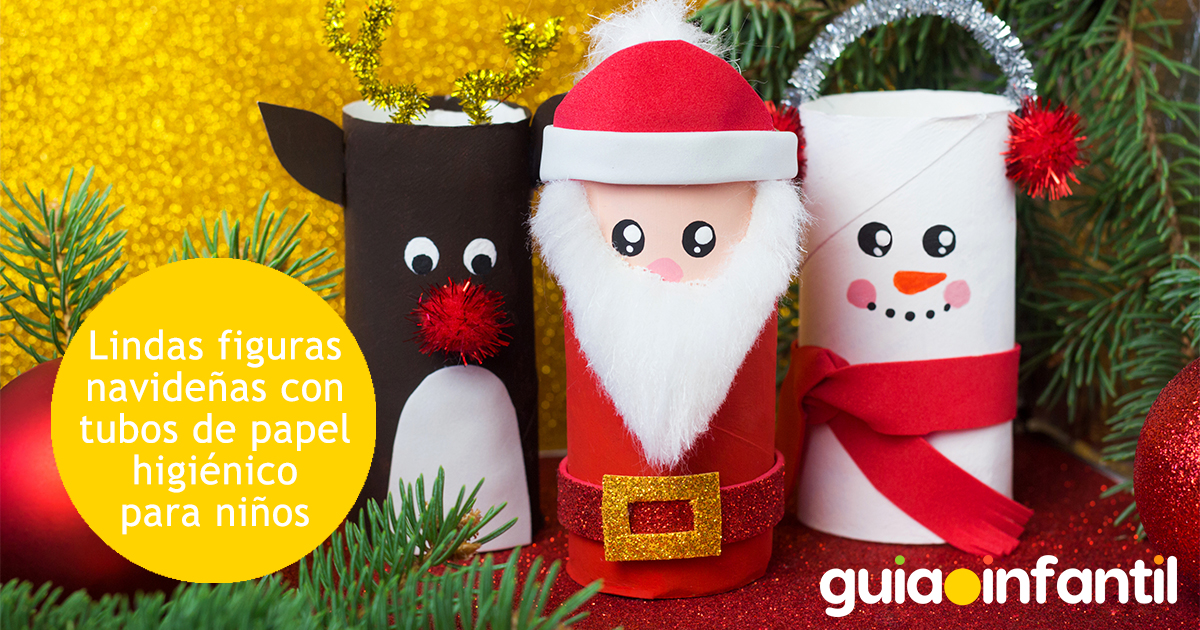 Figuras de papel higiénico para niños