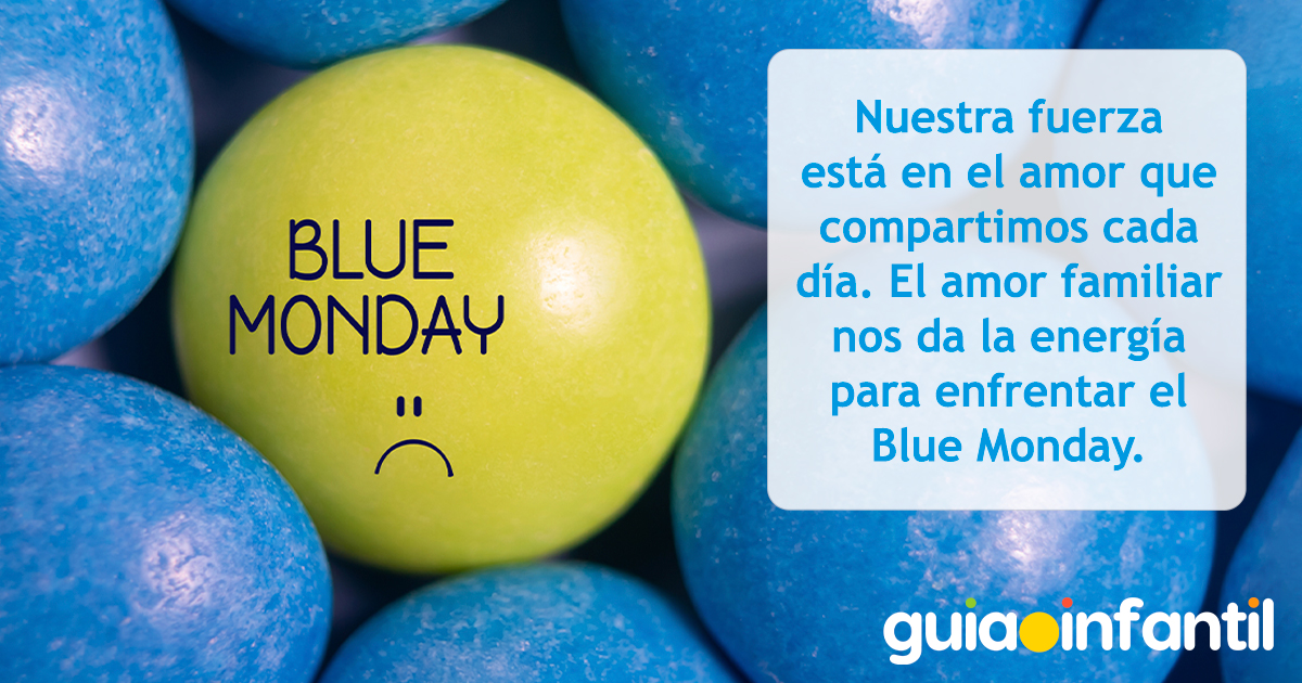 Tarjeta sobre el Blue Monday para las familias