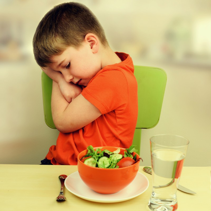 Cuando el niño no quiere comer: causas y qué hacer