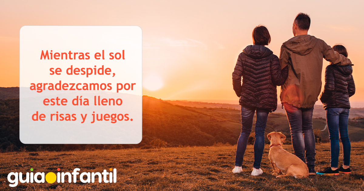 Frases de atardecer de domingo para niños
