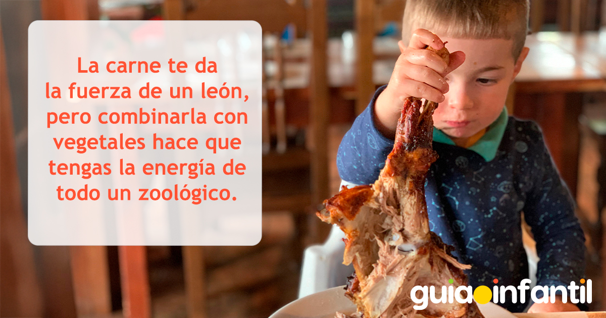 Frases para niños que aman la carne