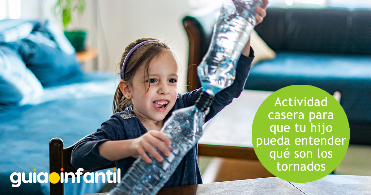Actividad casera para niños sobre los tornados