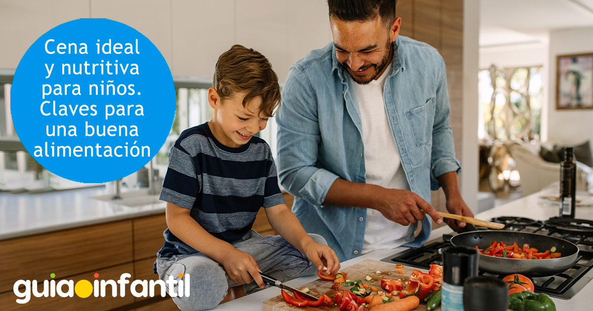 Cena nutritiva para los niños