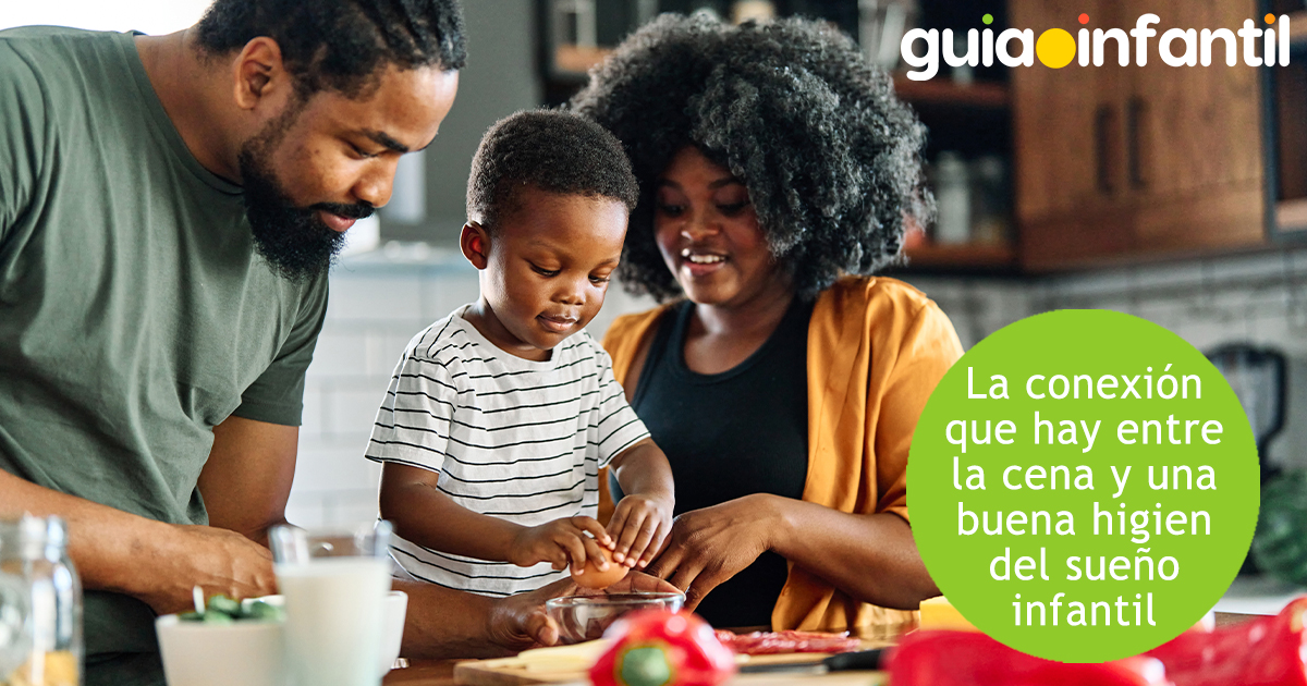 Conexión entre la cena y el sueño infantil