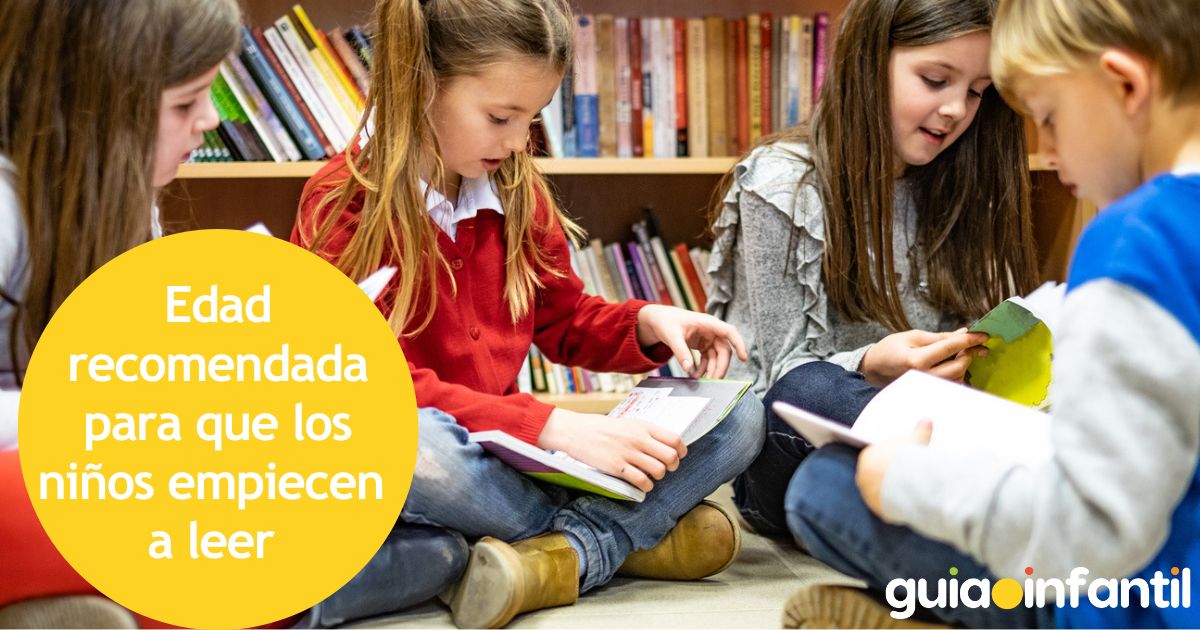 Edad recomendada para que los niños empiecen a leer