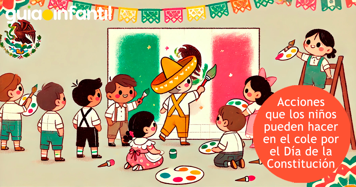 Acciones infantiles por el 5 de febrero