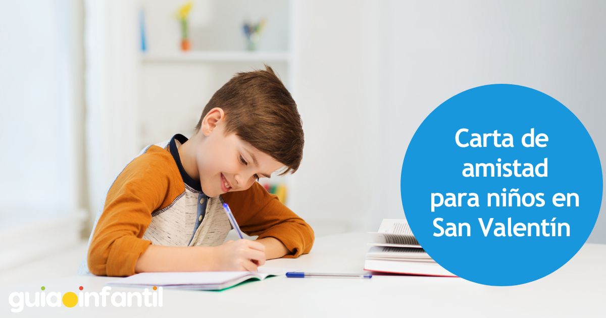 Carta de amistad para niños en San Valentín