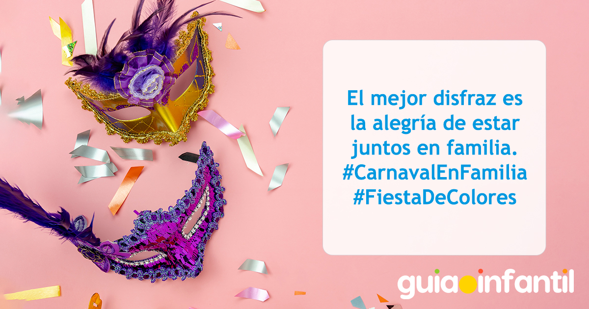 Tarjeta de Carnaval para los niños