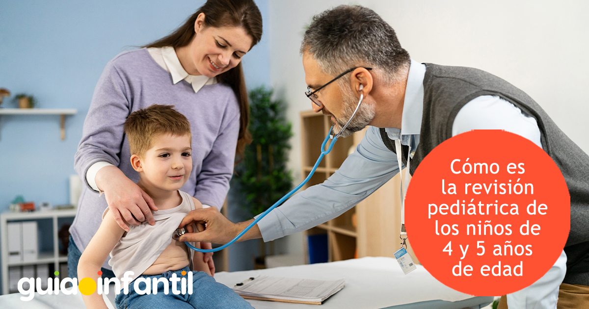 Revisión pediátrica de un niño de 4 años