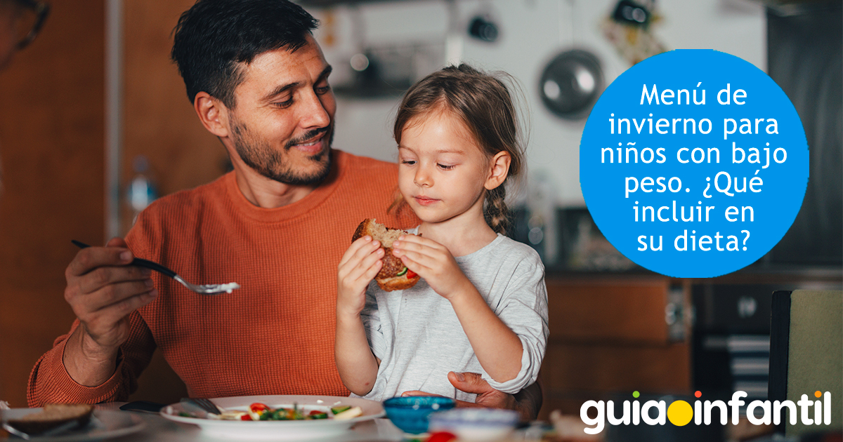 Menú para niños bajos de peso