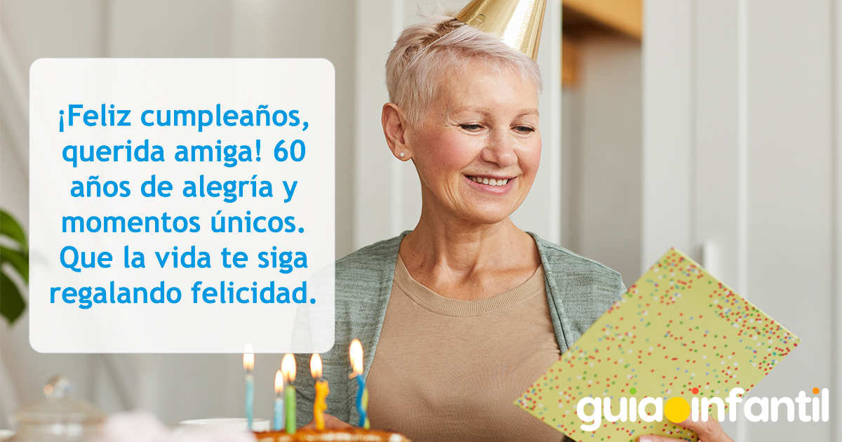 Cumpleaños de una amiga de 60 años