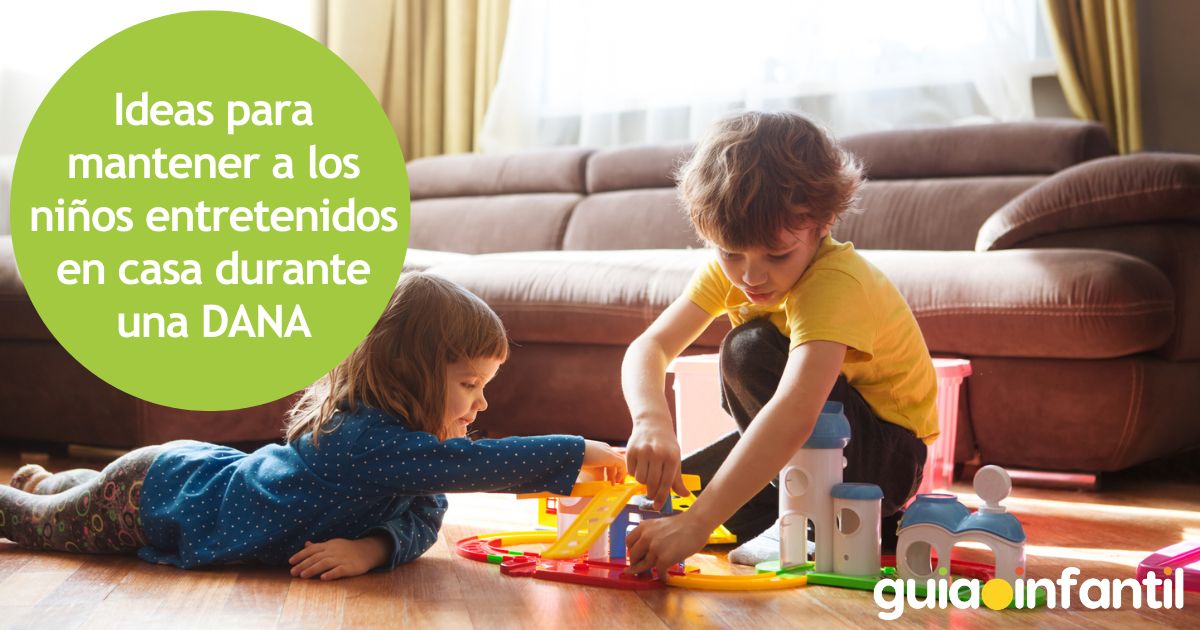 Actividades en casa para entretener a los niños cuando hay DANA