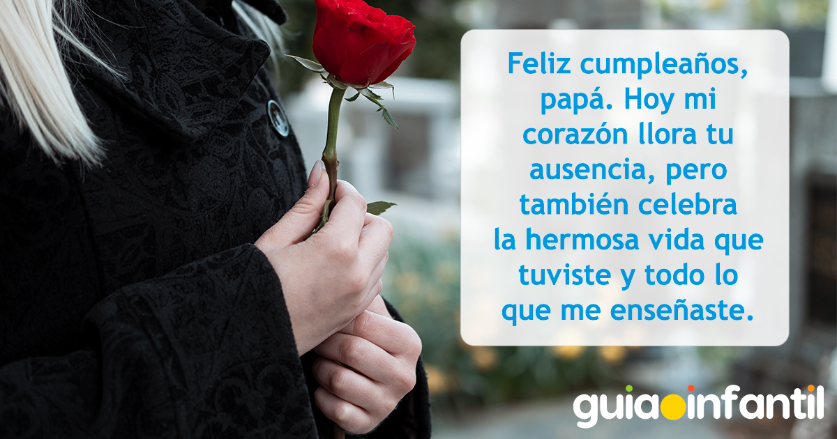 Cumpleaños al cielo para un papá o mamá fallecido