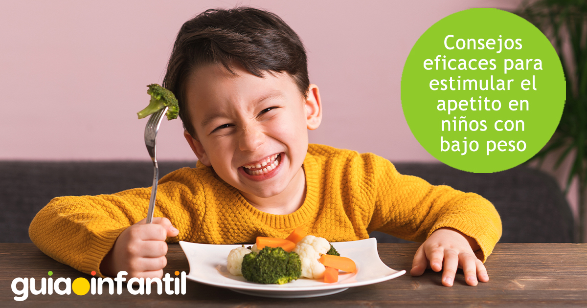 Estimular el apetito en los niños