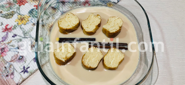 Siguiente paso de esta receta de torrijas para niños