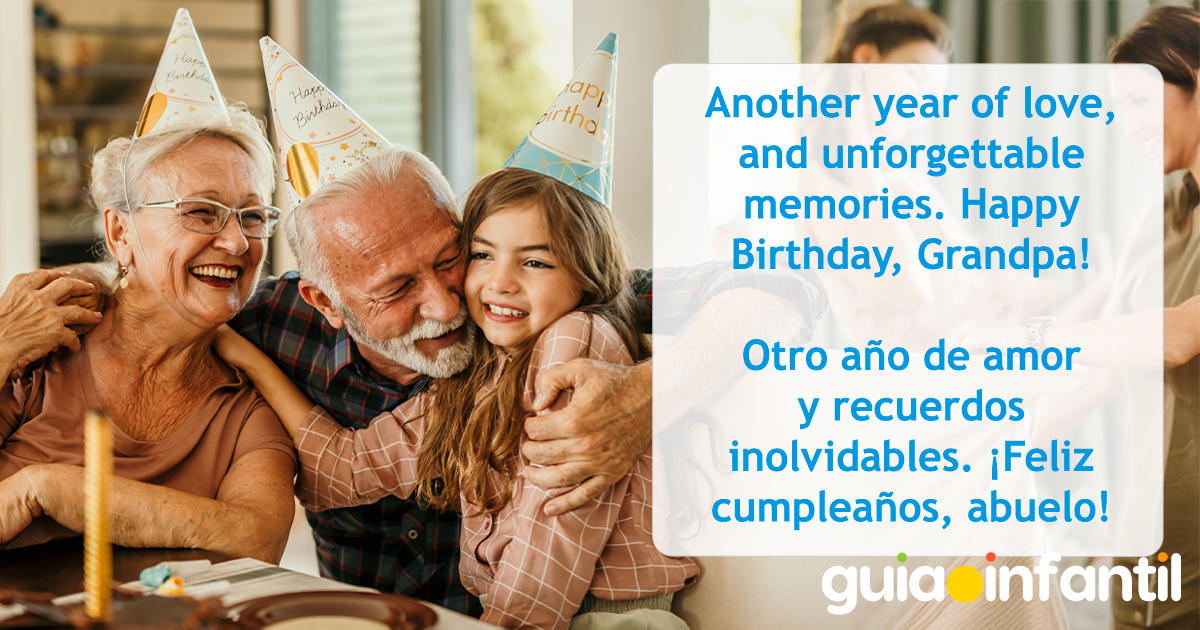 Felicitación para un abuelo en su cumpleaños