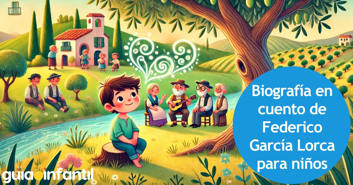 Biografía en cuento de Federico García Lorca para niños
