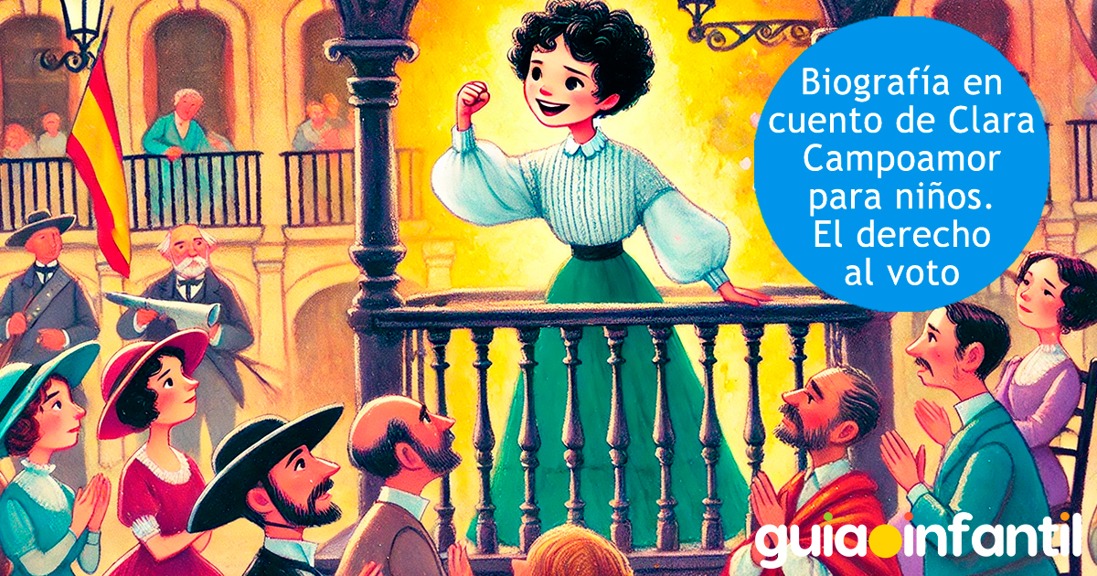Biografía en cuento para niños sobre Clara Campoamor