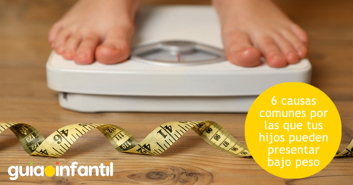 Causas comunes del bajo peso en niños