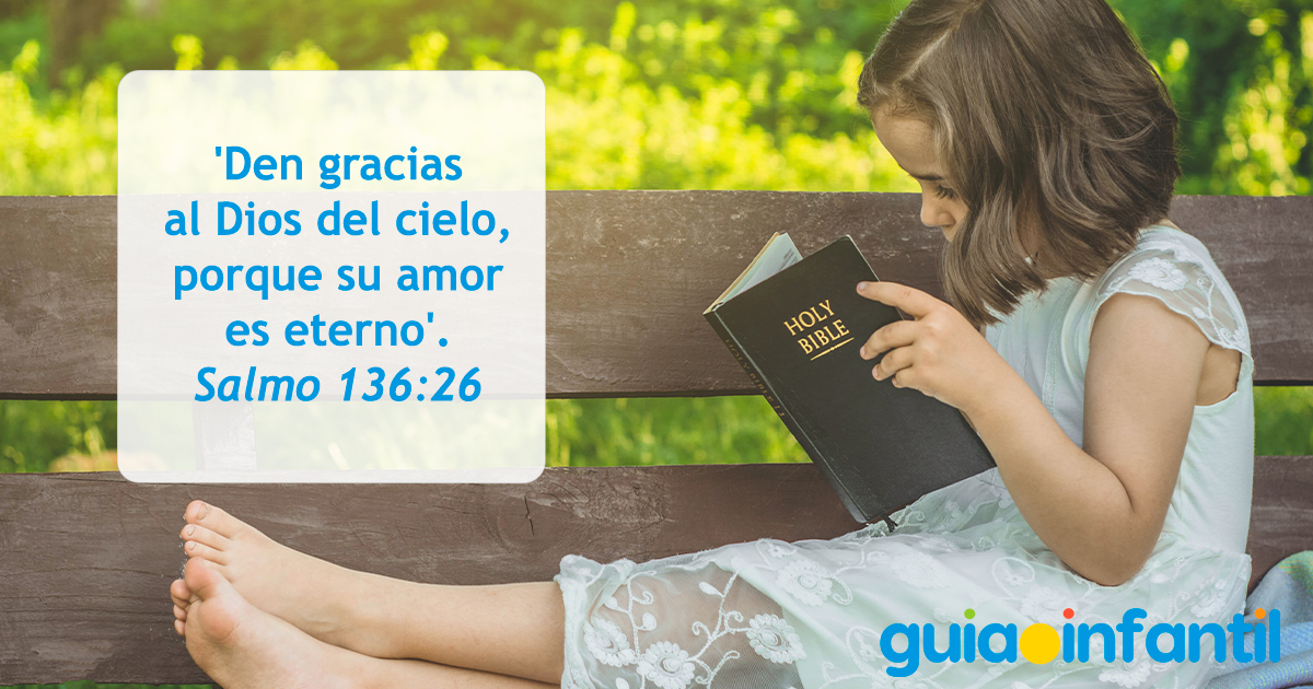 Postal de versículos de la Biblia para niños