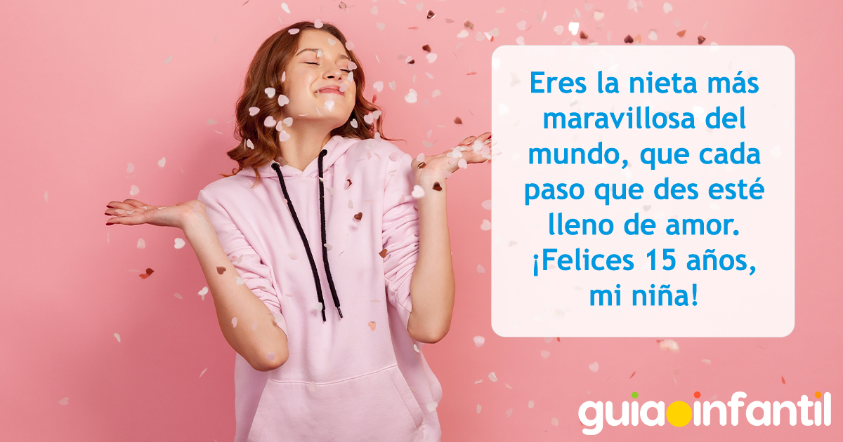 Postal para felicitar a una quinceañera